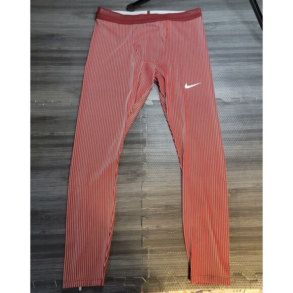 Nike Pro Elite Official Racing Tights Men Sz XXL Red Made...
